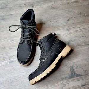 Moc Toe Leather Work Style Boot. Brand new!